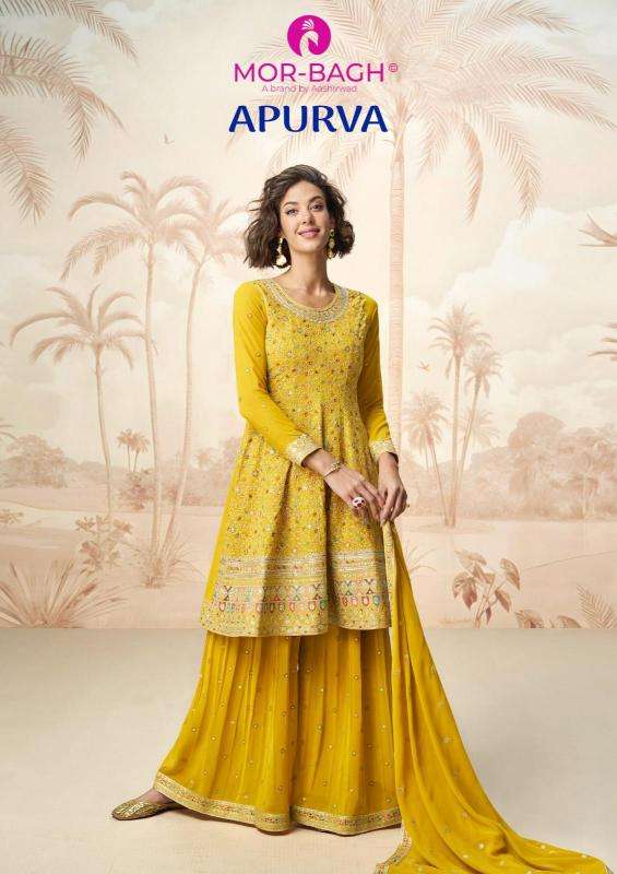 aashirwad apurva series 10244-10245 GEORGETTE wholesale suit 