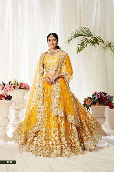 aawiya agnilekha series 1004 SOFT NET wholesale lehenga