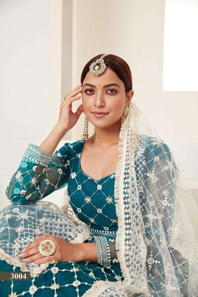 aawiya amrita vol 1 3004 butterfly net wholesale lehenga