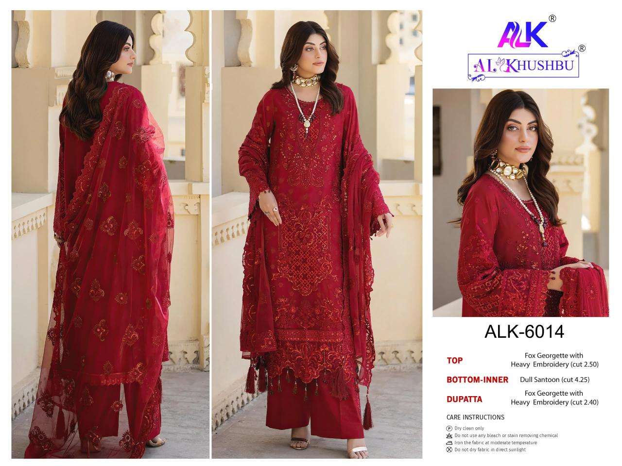 Al khushbu 6014 hit georgette wholesale suit