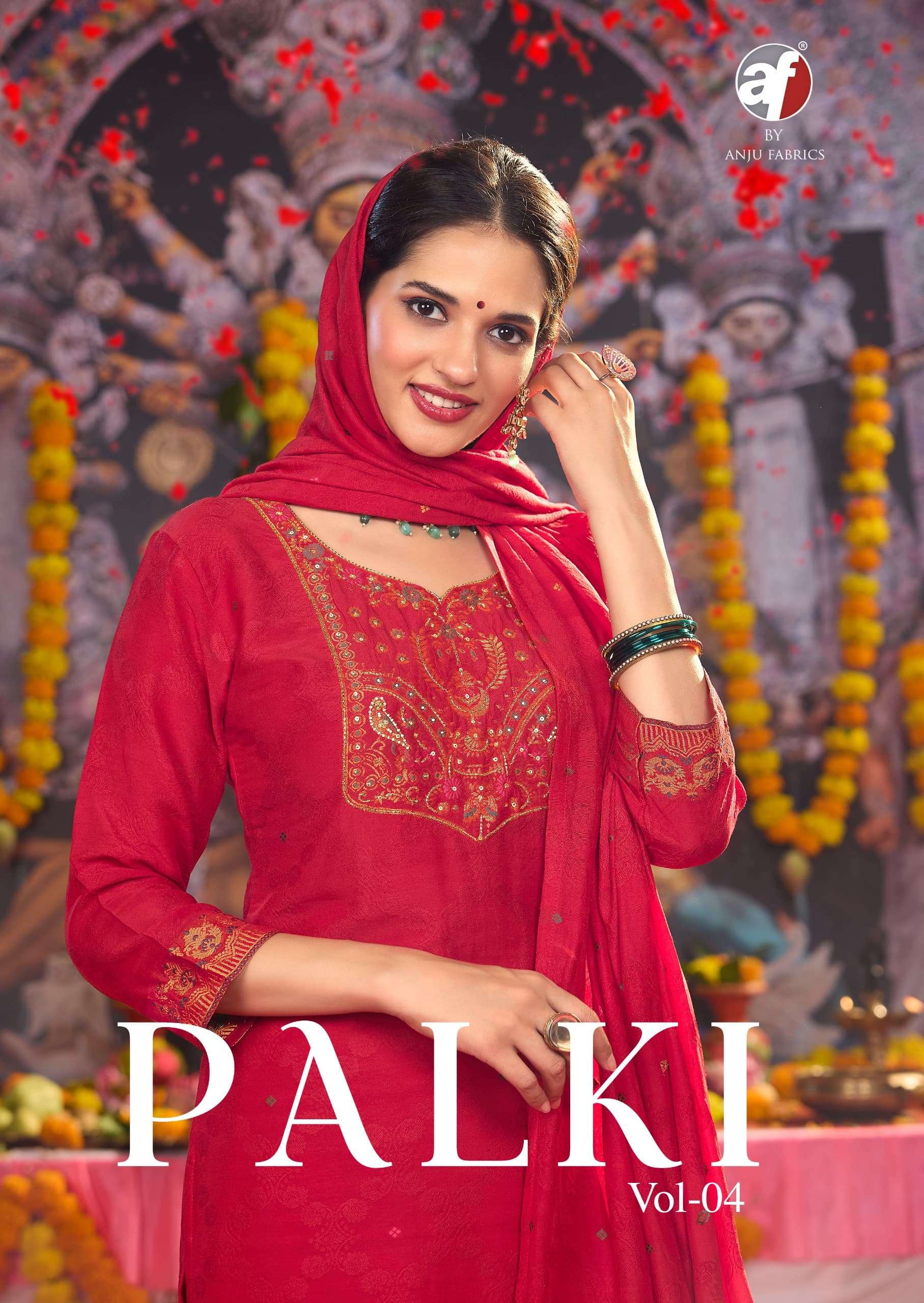 alki designer MUSLIN JACQUARD WITH MEENA wholesale suit 