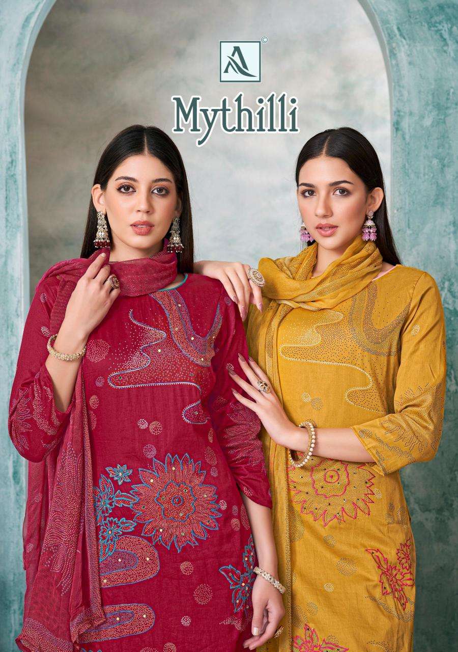 Alok suit mythilli series 1797001-1797004 jam wholesale suit