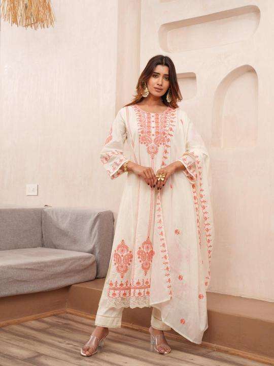 Anarkali concept cotton readymade wholesale suit