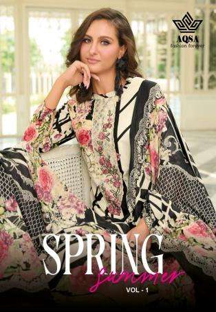 Aqsa fashion spring summer vol 1 series 1001-1006 cotton wholesale suit