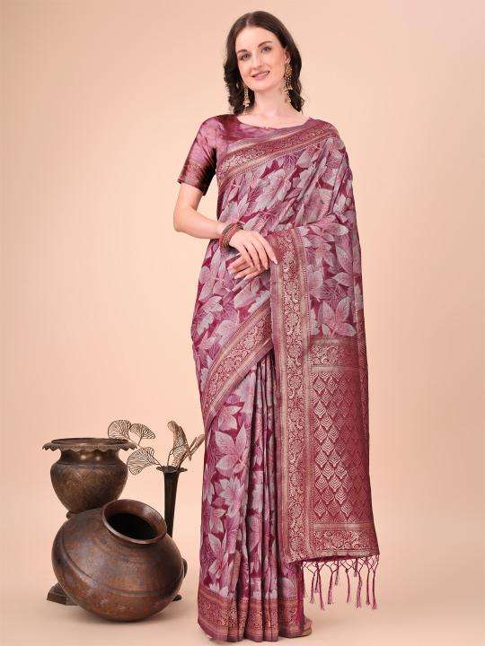 Astita floral style series 1001-1005 cotton wholesale saree