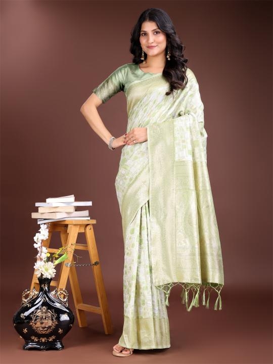 astita mango silk series 1001-1006 linen Cotton wholesale saree