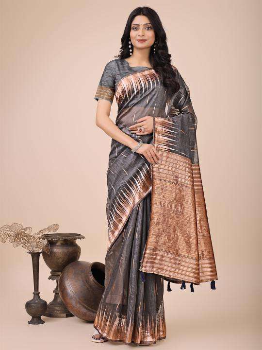 Astita tara sitara series 1001-1006 linen cotton wholesale saree