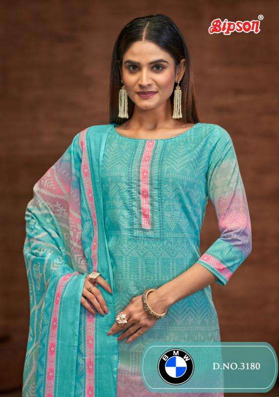 bipson prints 3180 cotton print pretty look stylish salwar kameez in wholesale