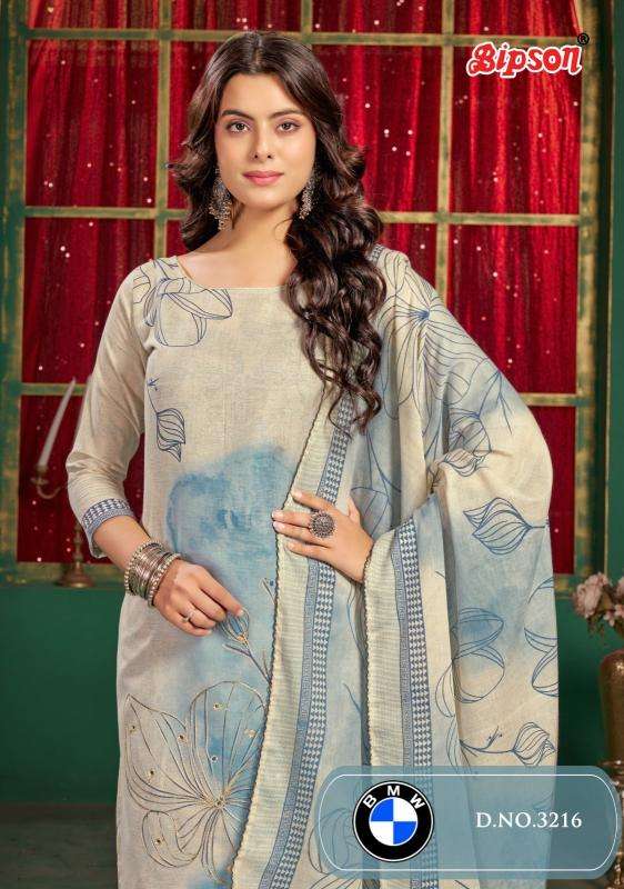 bipson prints 3216 cotton print fancy salwar kameez in wholesale
