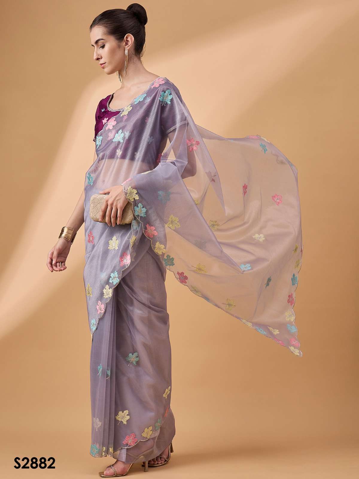 BOLLY WOOD MIX ORGANZA,NET OR SATIN wholesale saree