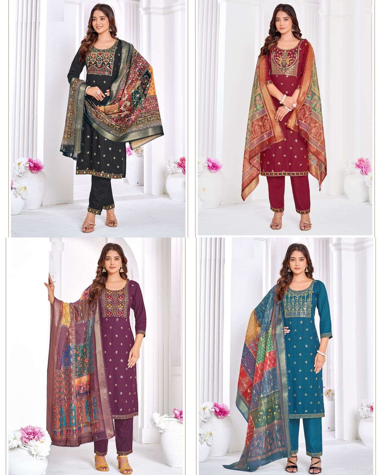 bt amaya 14 kg rayon with heavy embroidery work kurti in wholesale