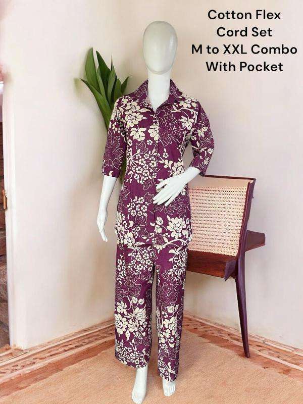 Cotton flex co-ord sets new design 