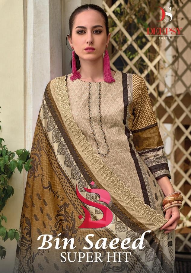 deepsy suits bin saeed super hit series 9001-9004 Pure cotton wholesale suit