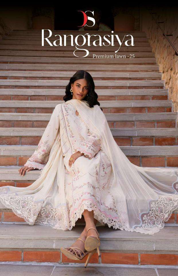 Deepsy suits rangrasiya premium lawn 25 series 1071-1076 cotton wholesale suit