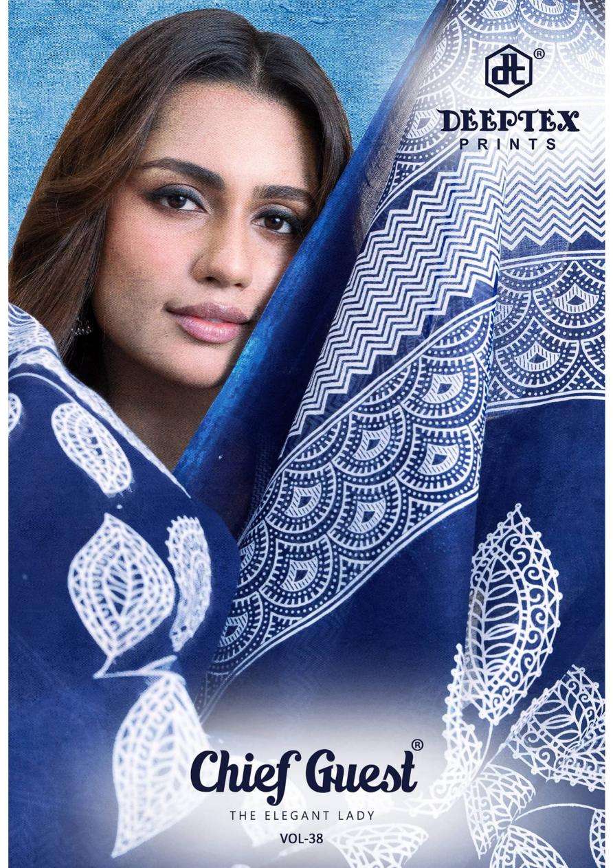 deeptex prints chief guest vol 38 series 3801-3815 cotton wholesale suit