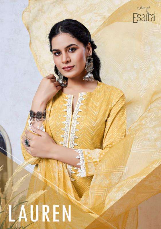 esaira lauren series 1001-1008 cotton cambric wholesale suit 