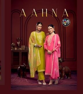 fourdots aahna series 1441-1444 Muslin Simar Work wholesale suit 