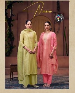 fourdots naina series 1551-1554 viscose organza wholesale suit 
