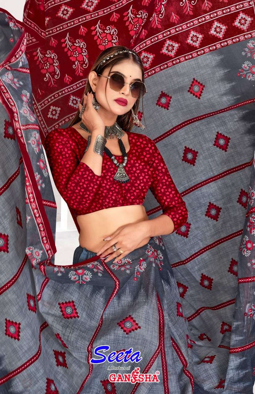Ganesha seeta vol 5 series 5004-5013 cotton wholesale saree