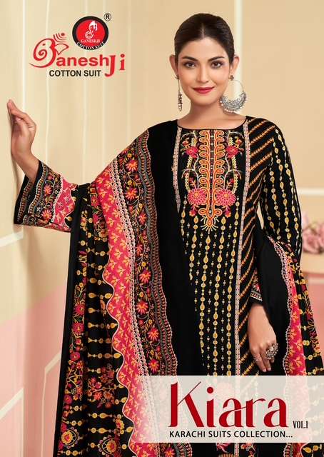Ganeshji Kiara Vol-1 series 1001-1008 Soft Cotton wholesale suit 