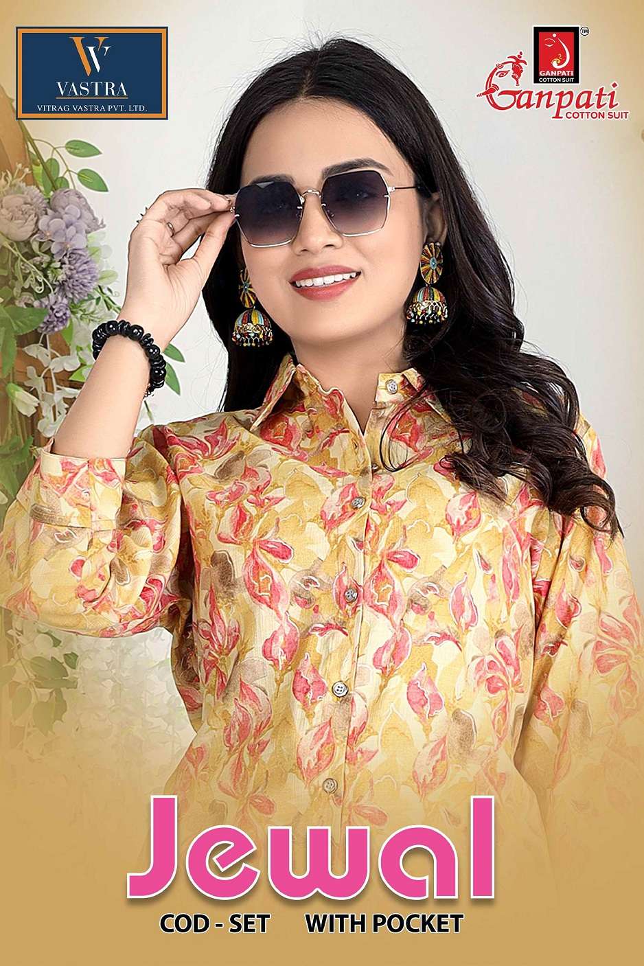 Ganpati Jewal Vol-1 Heavy Vertican Silk co-ord sets