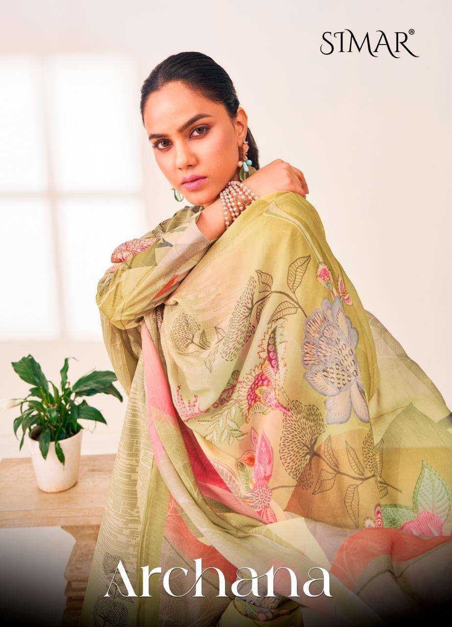 Glossy archana series 2010 lawn cotton wholesale suit