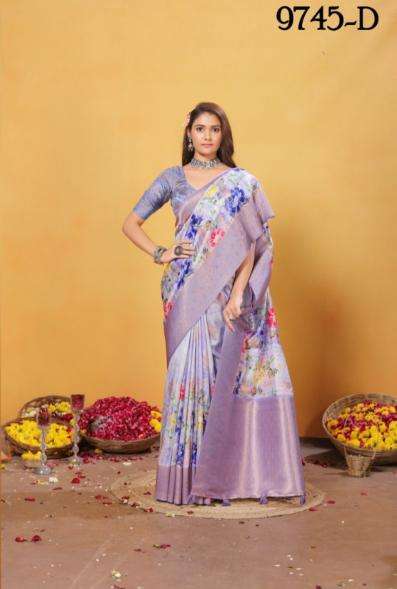 gouri 9745a-9745e bamber weaving wholesale saree