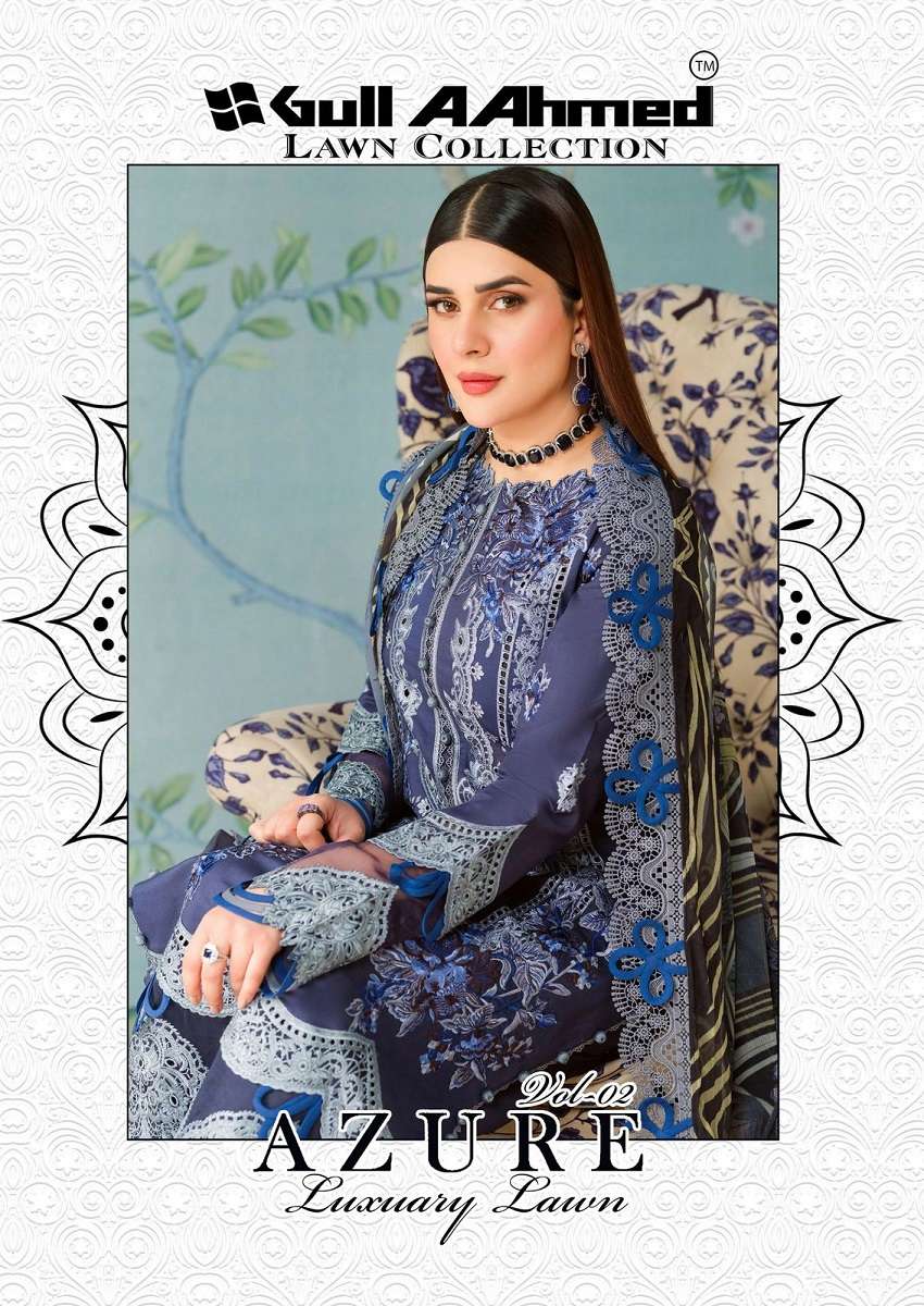 GullAhmed Azure Vol-2 series 2001-2006 Lawn Cotton wholesale suit 
