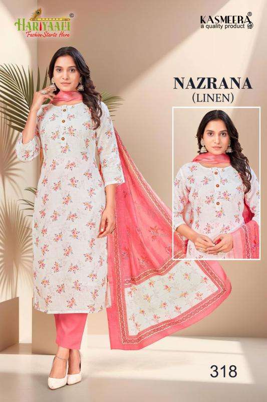 hariyaali nazrana vol 3 series 301-322 linen wholesale suit 