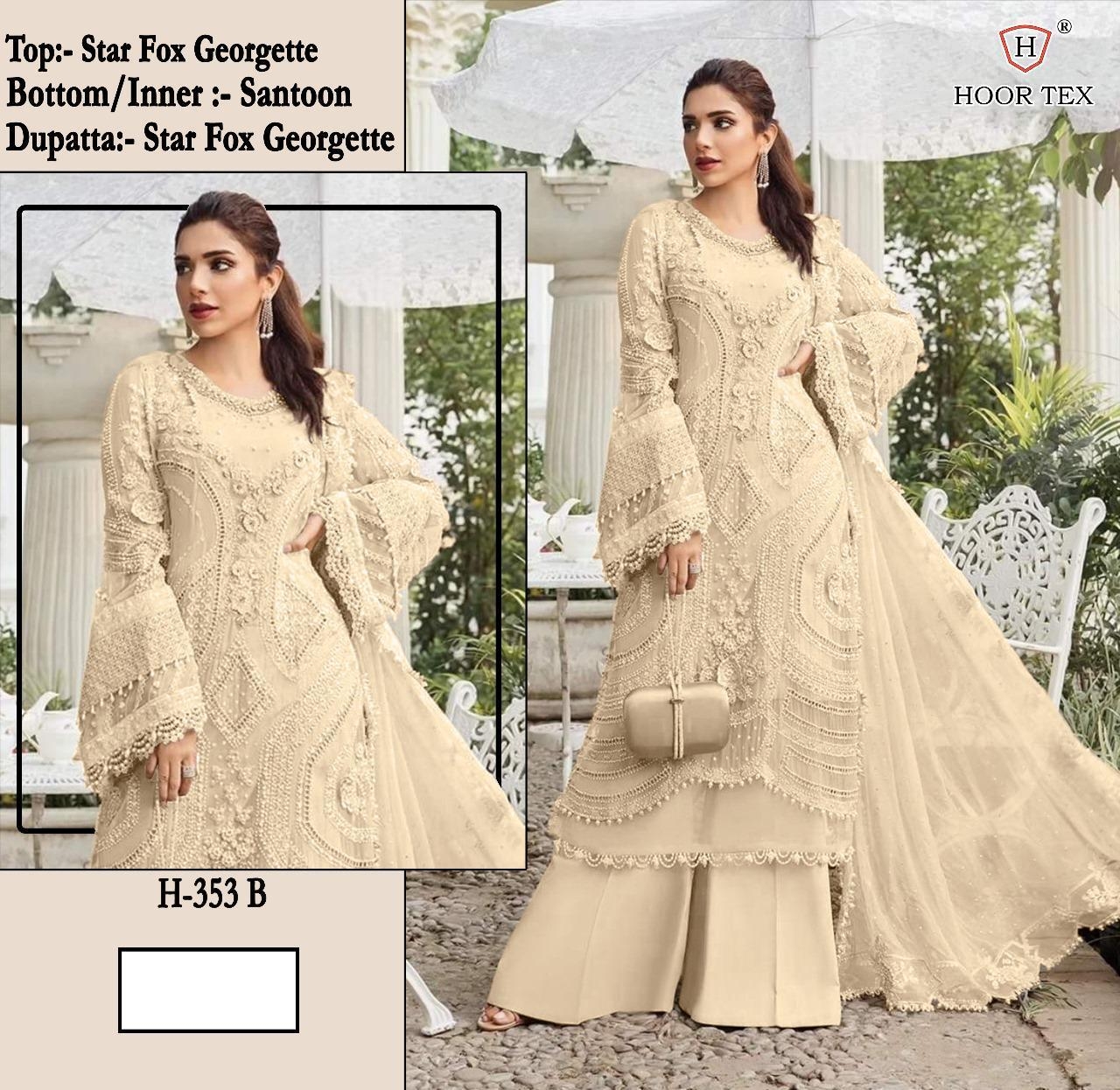 hoor tex  H-353 A To D Star Fox Georgette wholesale suit 