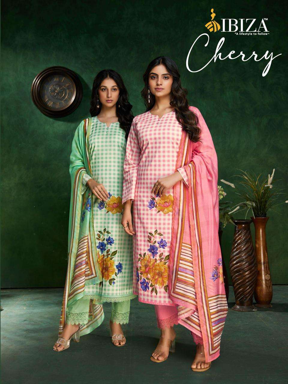 ibiza cherry series 15820-15823 lawn cotton wholesale suit 