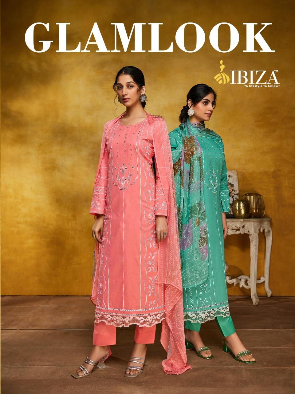 ibiza glamlook series 15800-15803 cambric cotton wholesale suit 