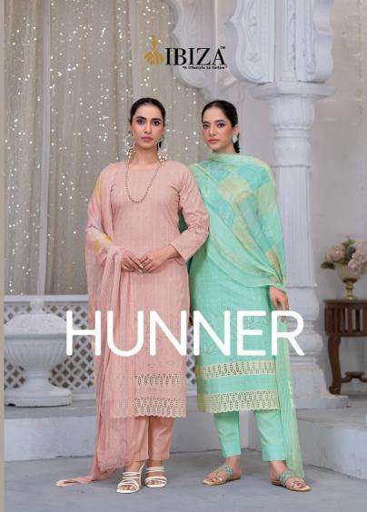Ibiza suit hunner series 2071-2074 linen khadi print wholesale suit