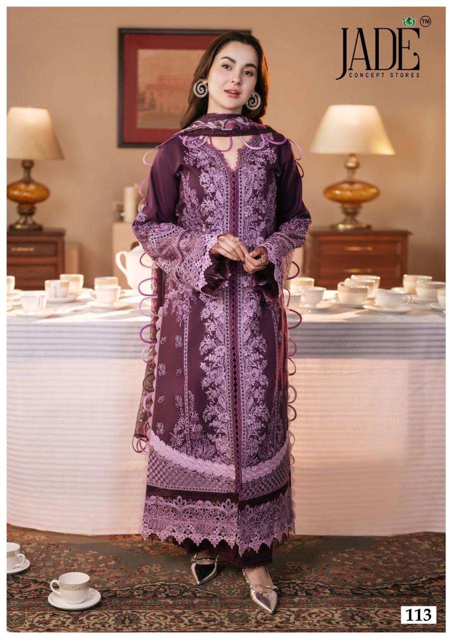Jade chevron vol-12 series 111-116 lawn cotton wholesale suit