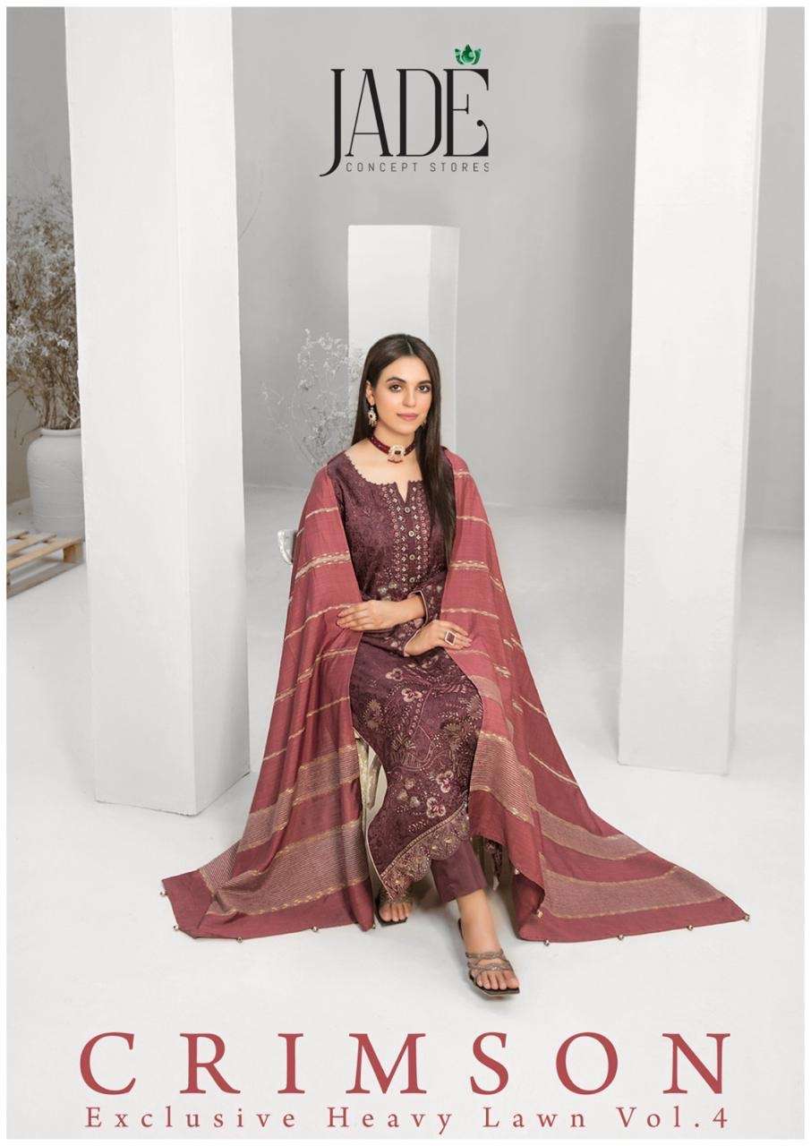 Jade crimson vol-4 series 401-406 heavy cotton wholesale suit