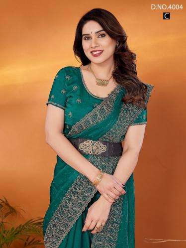 Jayshree 4004a-4004d chiffon wholesale saree