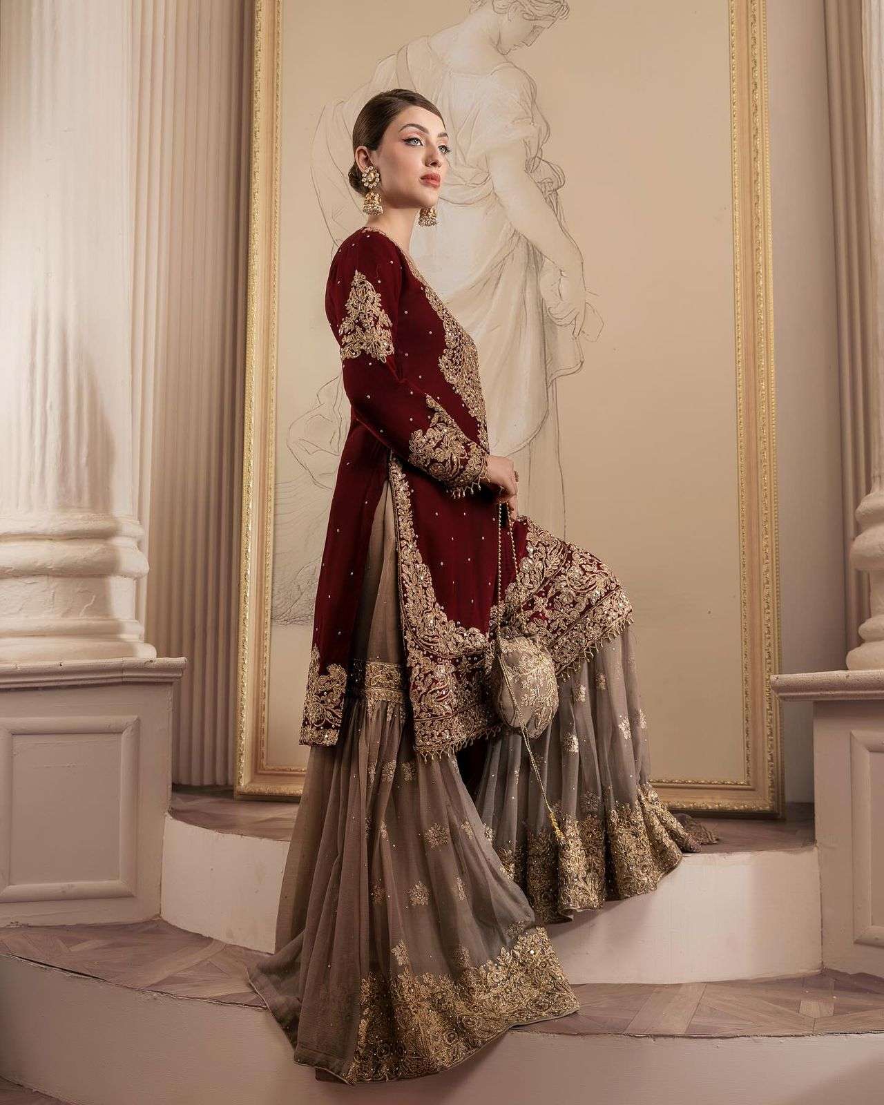 JINAAM-1486 Faux Georgette with inner wholesale suit 