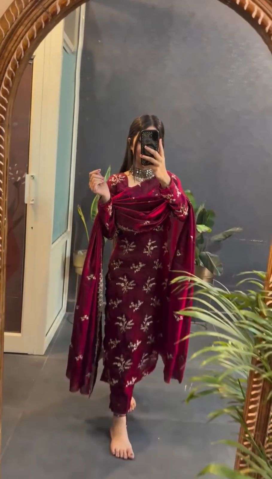 JINAAM :  5805 Crunchy Silk wholesale suit 