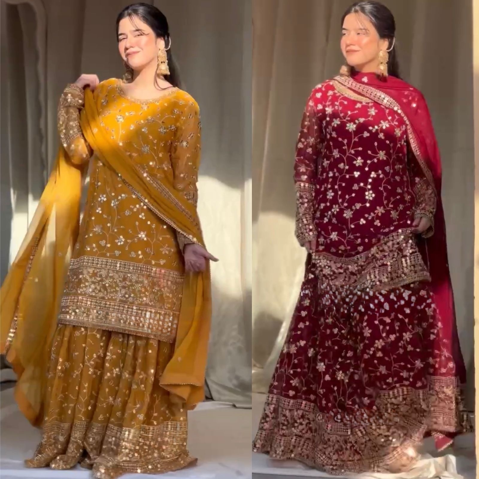 JINAAM - 5858 Foux Gorgette wholesale suit 