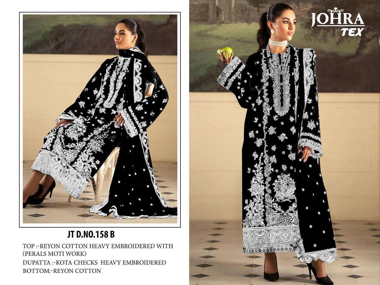 Johra tex jt-158 A-B rayon cotton wholesale suit