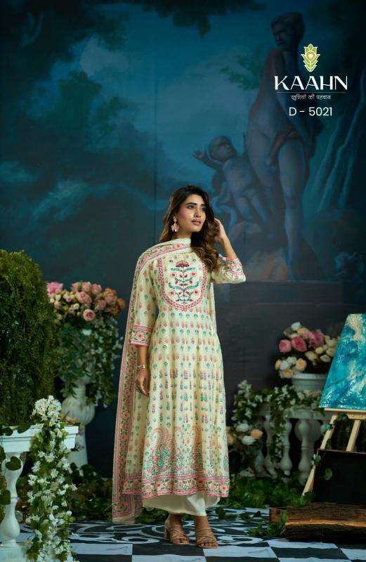 Kaahn 5021 muslin anarkali wholesale readymade suit