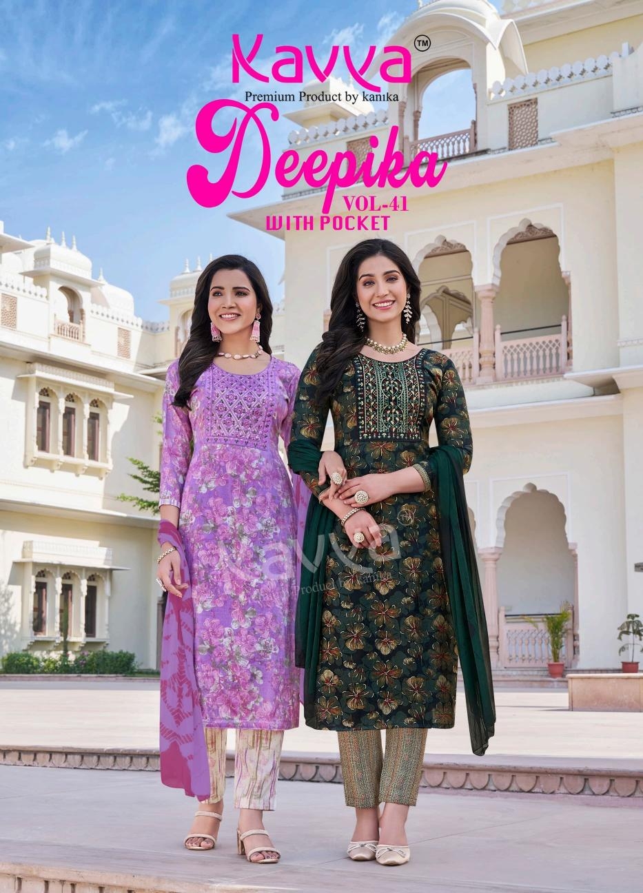 kavya deepika vol 41 series 41001-41010 CAPSULE wholesale suit 