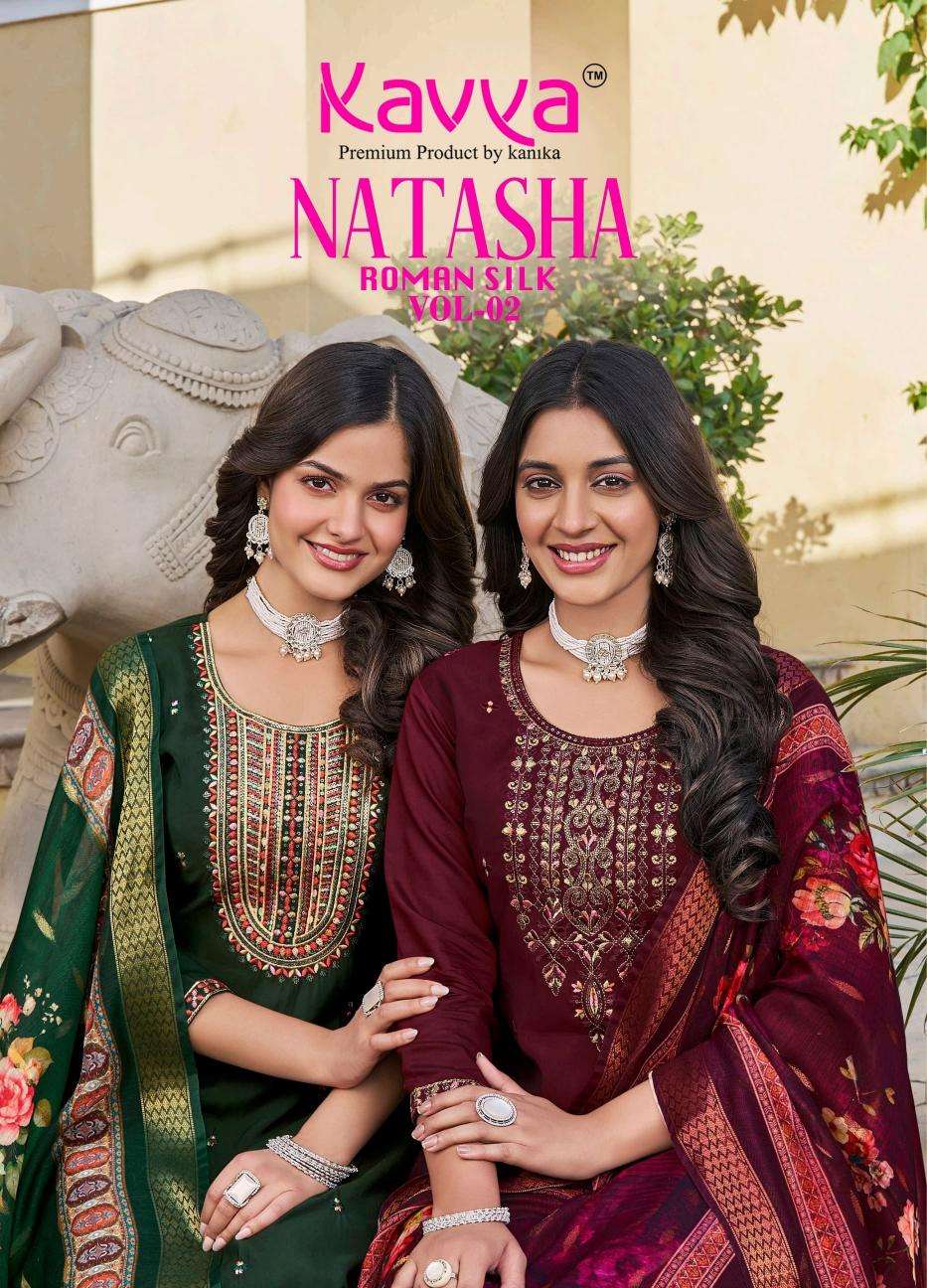 Kavya natasha vol 2 series 2001-2010 roman silk wholesale suit