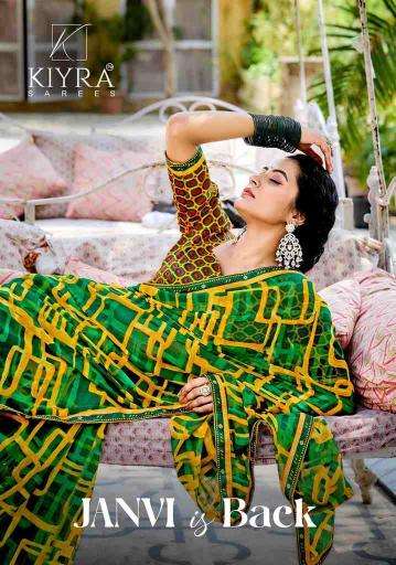 kiyra janvi is back series 1001-1008 georgette wholesale saree
