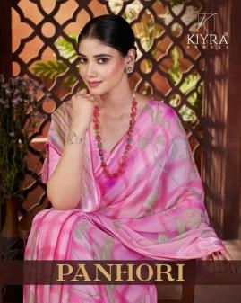 kiyra panhori series 1001-1006 moss silk sartin wholesale saree