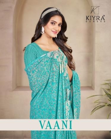 kiyra vaani series 1001-1006 dull moss silk wholesale saree