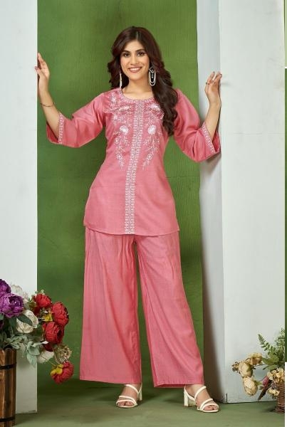 ladies flavour 3226 & 3227 Vatican With Embroidery Work wholesale co-ord sets