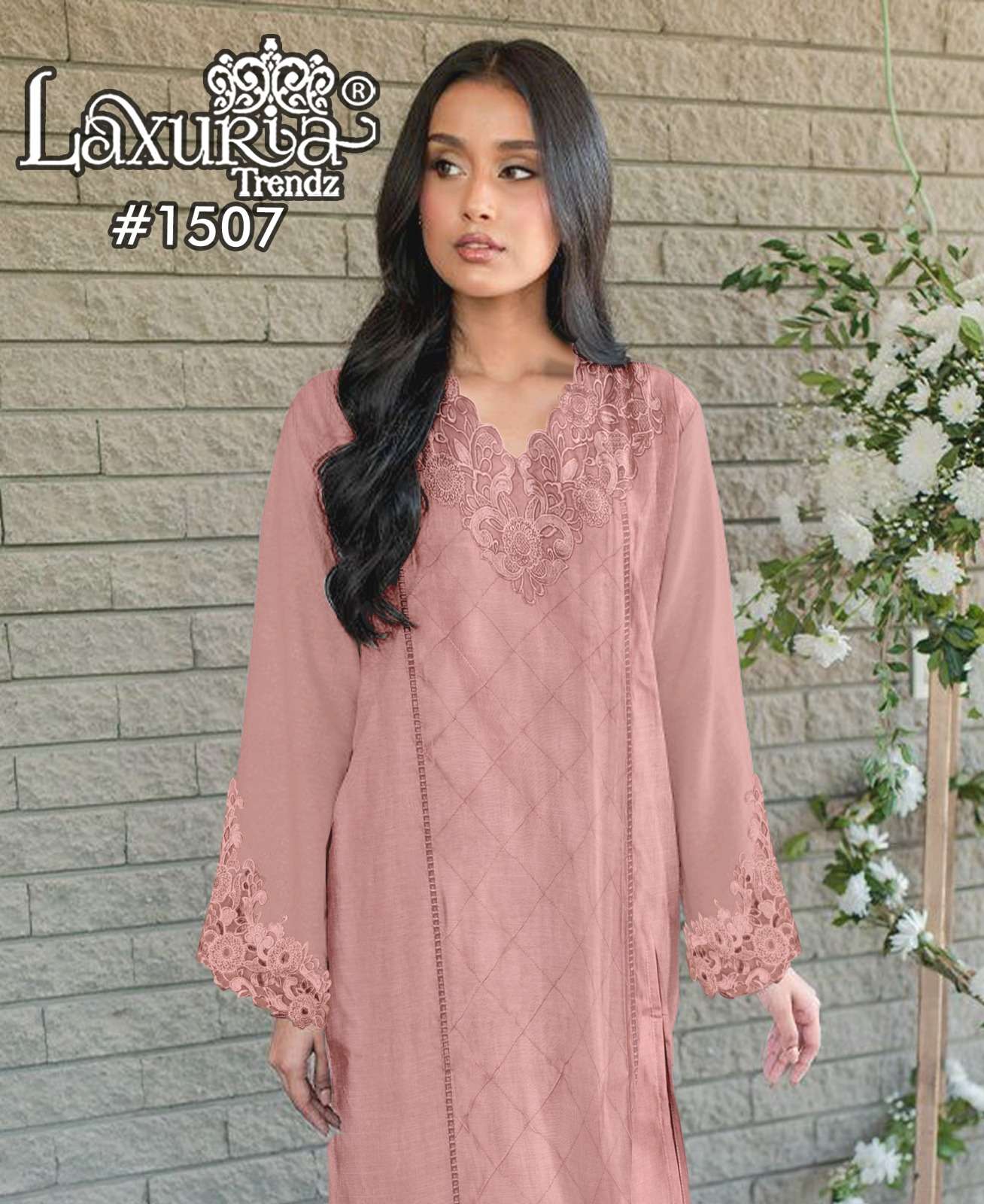 laxuria trendz 1507 Velour Slub With Inner wholesale suit 