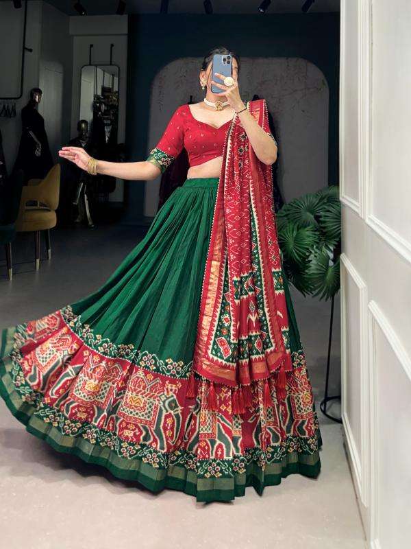 lnb1221 tussar silk half saree stitch lehenga unstitch choli online