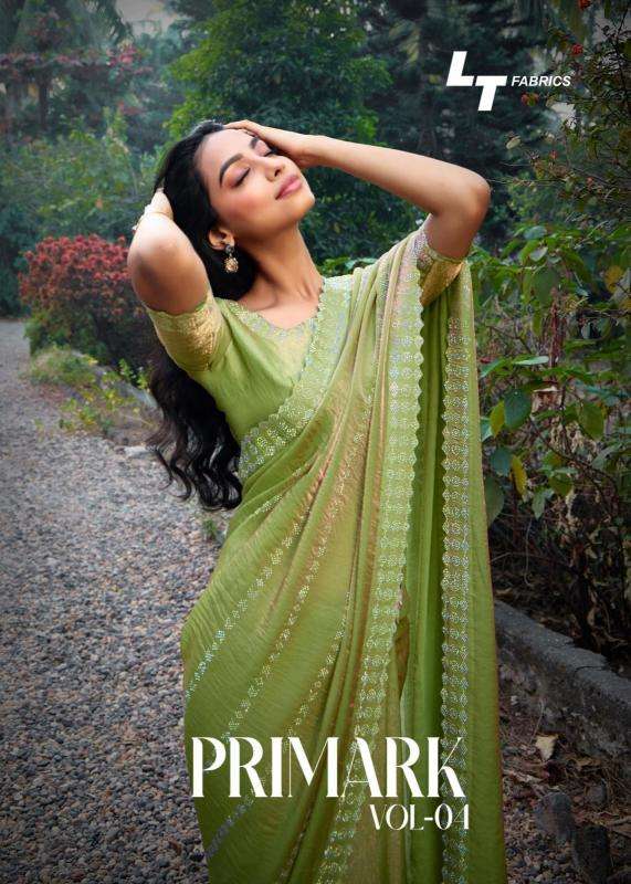 Lt fashions primarik vol 4 series 401-406 malai silk wholesale saree